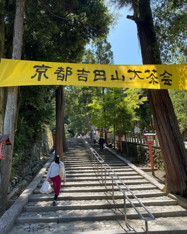 𓂃京都吉田山大茶会𓂃

6/3(土),6/4(日)京都・吉田神社で
京都吉田山大茶会が開催しています。

川根本町農業経営振興会から
益井園さんが2日間出展。

コロナ明けのイベントで
開始から大盛況です◎

各地から集う様々なお茶と
お茶に興味のある方々たちの姿に
ウキウキするようなイベントは、
本日17時まで開催中。

お近くの方はぜひお越しください𓂃𓈒𓏸

#川根本町 #川根茶 #川根 #茶
#京都 #京都吉田山大茶会
#吉田山大茶会
#お茶
#煎茶
#紅茶
#和紅茶
#ギャバロン茶　#ギャバロン
#gaba